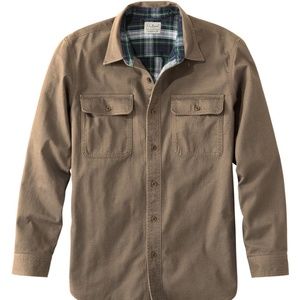 L.L. Bean Flannel-Lined Hurricane Shirt